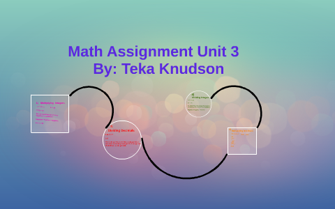 Math Assignment Unit 3 by on Prezi