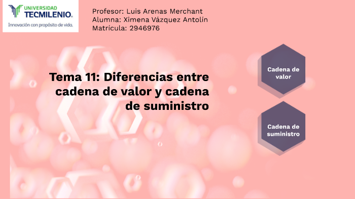 Diferencias entre cadena de valor y cadena de suministro by ximena ...