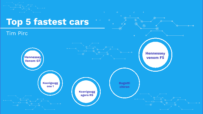 top 5 fastest cars by Tim Pirc on Prezi