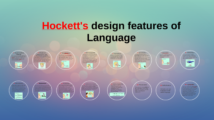 Hockett s Design Features Of Language By Matias Vera