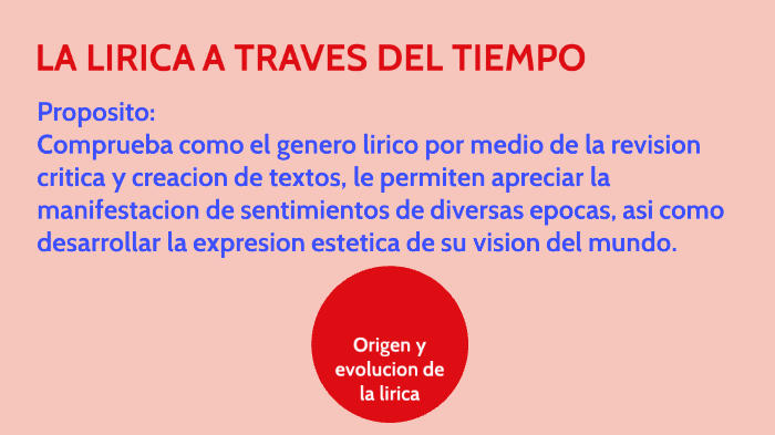 La lirica a traves del tiempo. by Jahairi Montero on Prezi