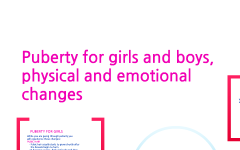 Puberty for girls and boys, social and emotional changes by leea ...