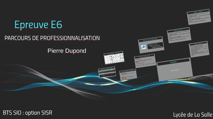 Epreuve E6 by Samuel Bouvier on Prezi