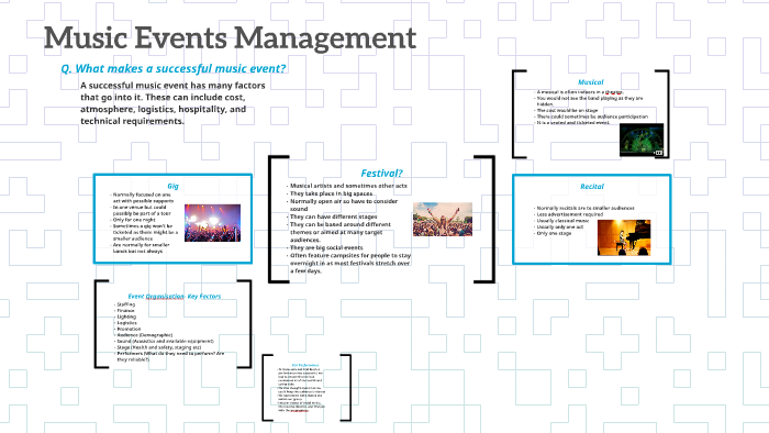 Music Events Management by Jess Barker on Prezi