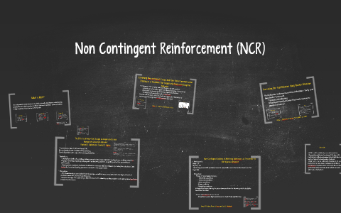 Navigating Behavior Change - N is forNoncontingent Reinforcement! ⏱  Noncontingent reinforcement (NCR) is a very powerful strategy to use to  decrease problematic behaviors within a school setting. What is it exactly?  Well