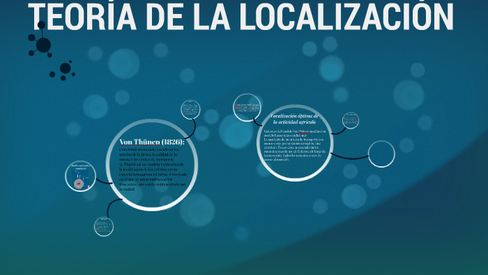 TEORÍA DE LA LOCALIZACIÓN By Viridiana Torres On Prezi