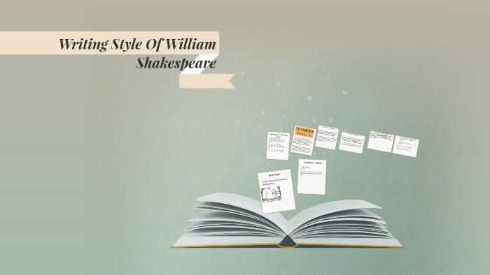 william shakespeare writing style