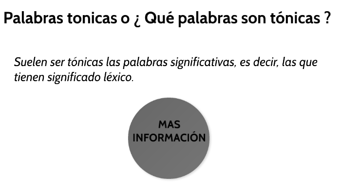 Palabras tonicas by daynoco on Prezi