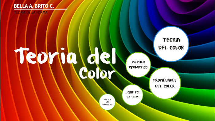 TEORIA DEL COLOR by Bella Brito