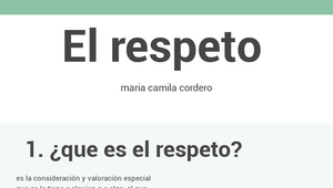 el respeto by maria camila cordero ricardo on Prezi Design
