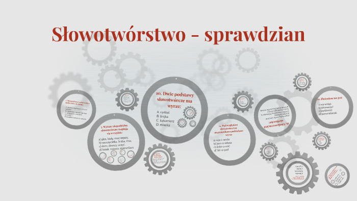 Słowotwórstwo - sprawdzian by Ilona Kulik on Prezi