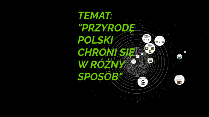 Przyrodę Polski Chroni Się W Różny Sposób