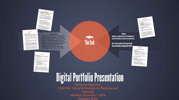 Digital Portfolio Presentation by christina caporrino on Prezi