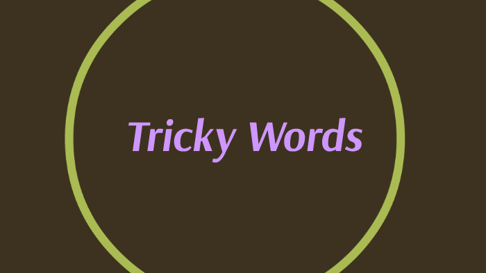 Tricky Words/Second Grade by Kristin Gray