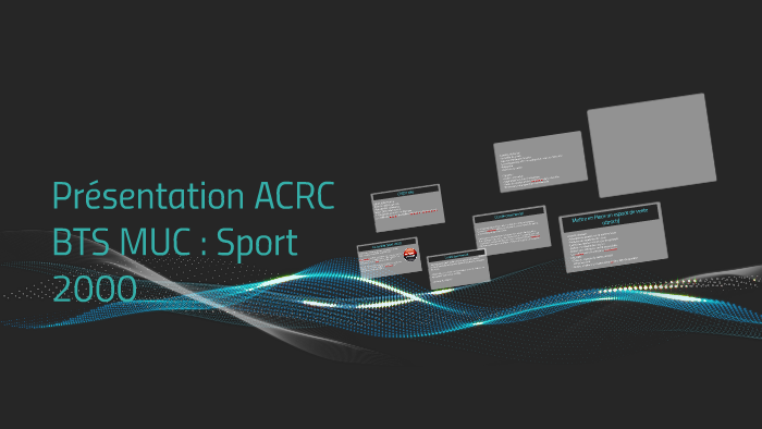 Présentation ACRC BTs MUC : Sport 2000 by Thomas Legeai on Prezi