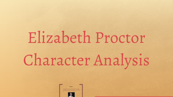 Elizabeth Proctor Forgiveness Analysis