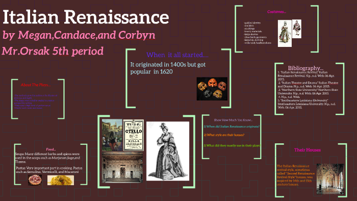 Italian Renaissance by Mackenzie reeves on Prezi