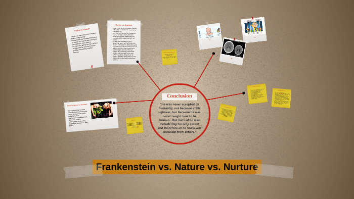 frankenstein nature vs nurture thesis