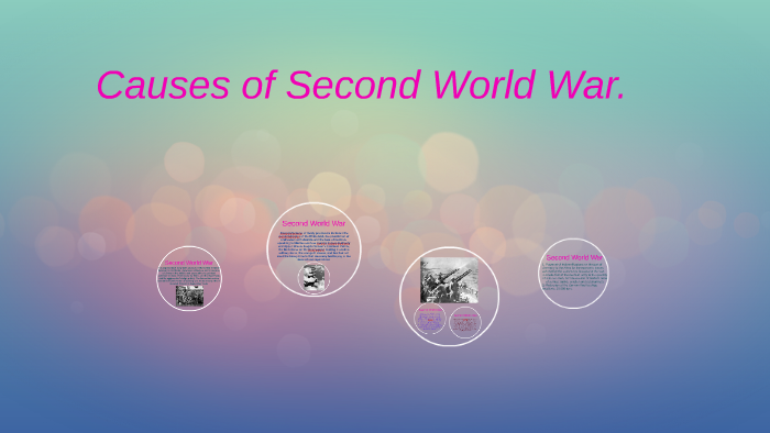 Causes of Second World War by