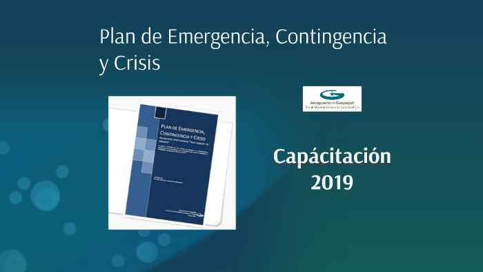 Plan de Emergencia, Contingencia by JORGE SARAGURO CHANG