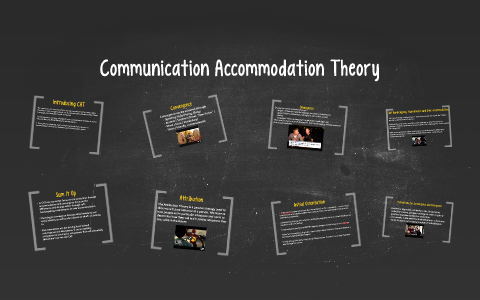 accommodation communication theory