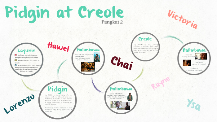 difference between pidgin and creole