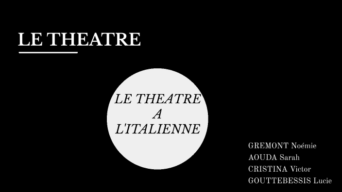 theatre a l'italienne by lucie Gouttebessis on Prezi