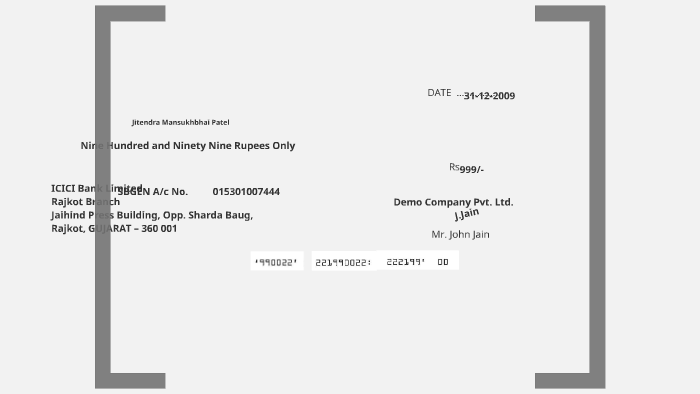A Blank Cheque By Rikta Doshi On Prezi