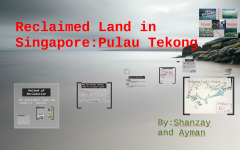 Reclaimed Land in Singapore by Shanzay Noaman on Prezi