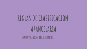 Reglas De Clasificación Arancelaria By Naudy Bello On Prezi Design