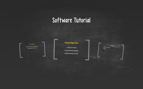 Software Tutorial by on Prezi