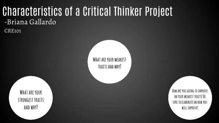 Characteristics of Critical Thinkers 