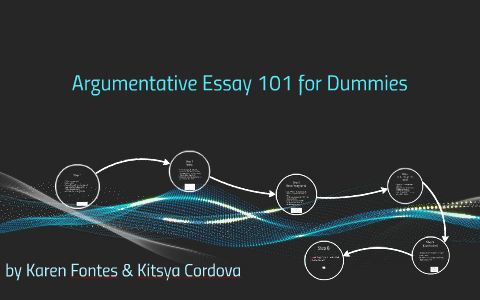 argumentative essay for dummies