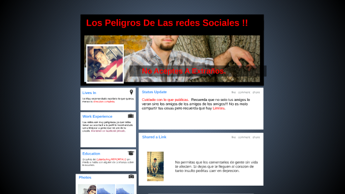 Los Peligros De Las redes Sociales by Gemma Martinez on Prezi