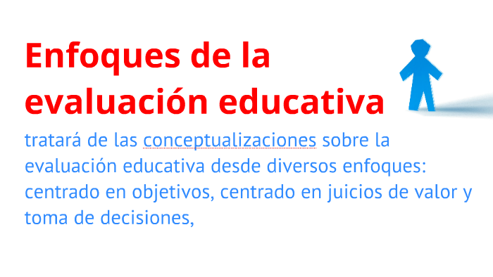 Enfoques de la evaluación educativa by Kandraka Ramzart on Prezi