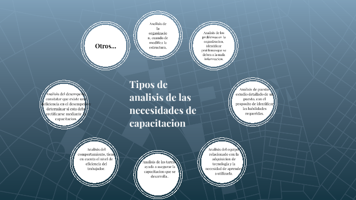 Tipos de análisis de las necesidades de capacitación by Lizeth