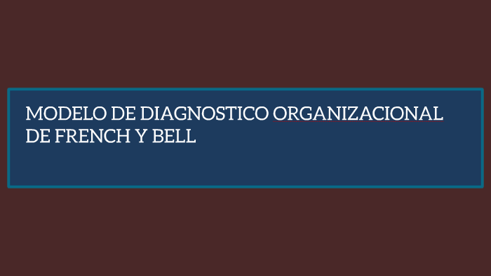 MODELO DE DIAGNOSTICO ORGANIZACIONAL DE FRENCH Y BELL by Rada H. Mtz on  Prezi Next
