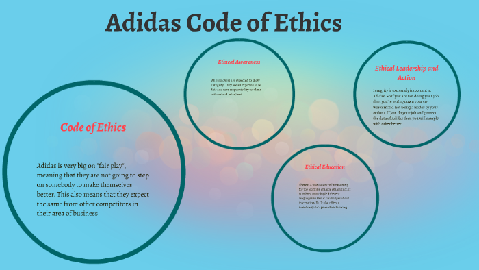 Adidas Code of Ethics by Tanner Holen
