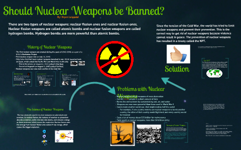 nuclear weapons banned should why