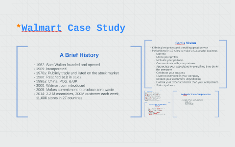walmart case study questions and answers