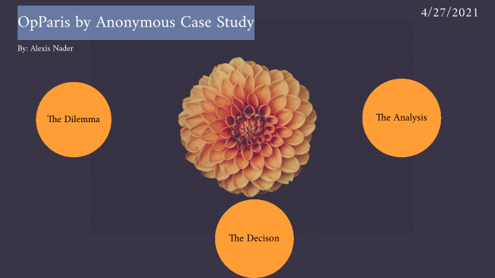 unit 6 case study opparis by anonymous