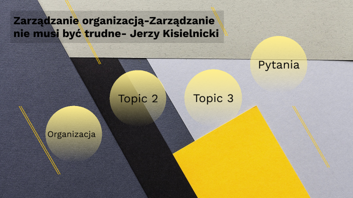 Zarządzanie Organizacją- Zarządzanie Nie Musi Być Trudne Jerzy ...