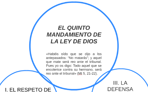 Cual Es El Quinto Mandamiento