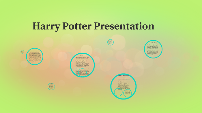 harry potter book presentation