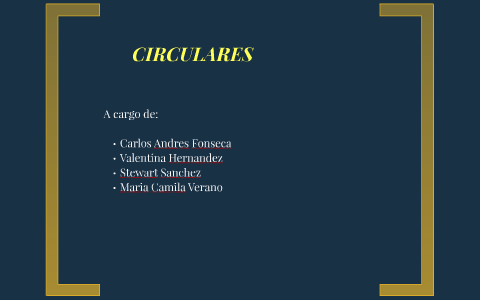 CÓMO HACER UNA CIRCULAR? by CARLOS FONSECA