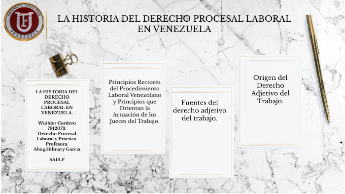 La Historia Del Derecho Procesal Laboral En Venezuela By Wuilder
