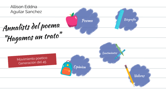 Análisis del poema hagamos un trato by Allisòn Eddna Aguilar Sanchez on