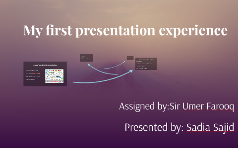 first presentation experience