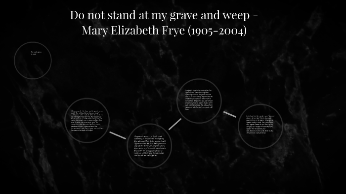 do not stand at my grave and weep poem analysis