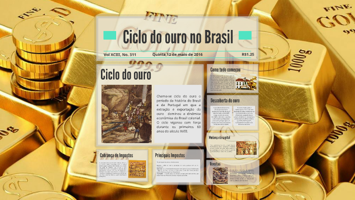 Ciclo do ouro no Brasil by Alessandra Gomez on Prezi